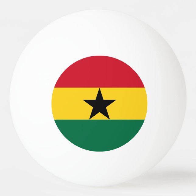 Ghana Flagga Pingisboll (Framsidan)