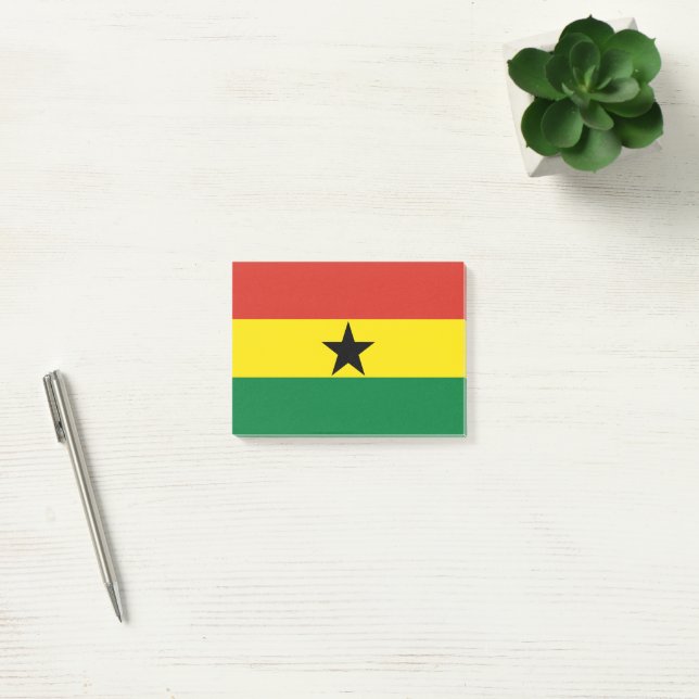 Ghana flagga post-it block (Kontor)