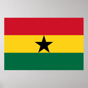 Ghana flagga Poster