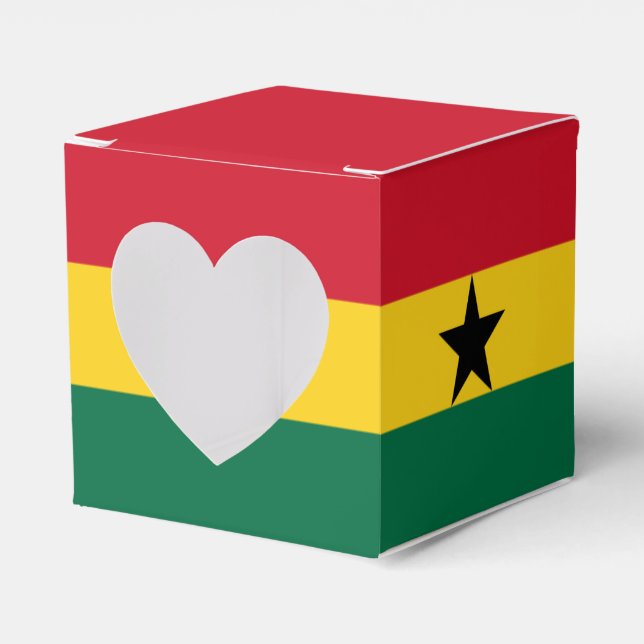 Ghana Flagga Presentaskar (Framsidan Sidan)