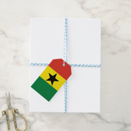 Ghana flagga presentetikett