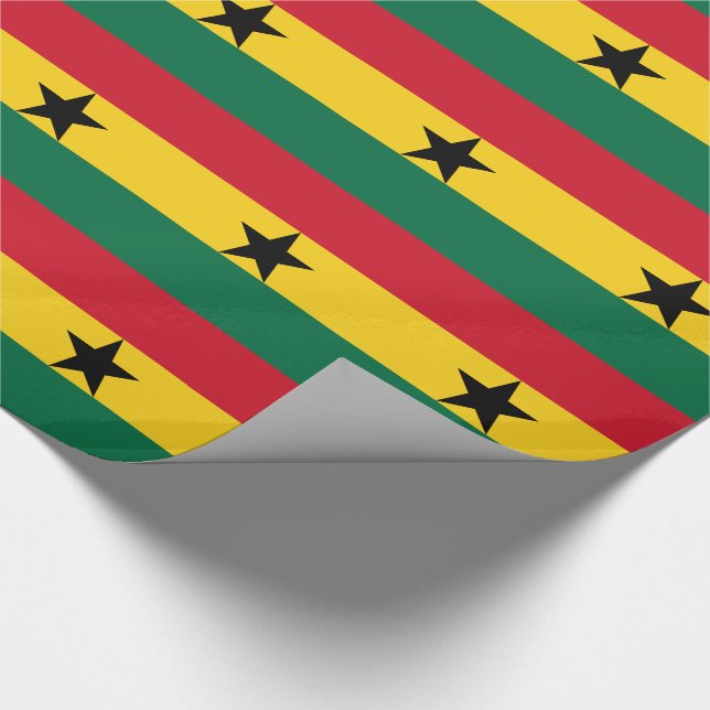 Ghana Flagga Presentpapper (Hörn)