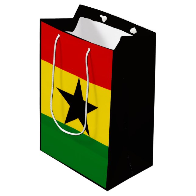 Ghana flagga presentpåsar (Framsidan Vinklad)