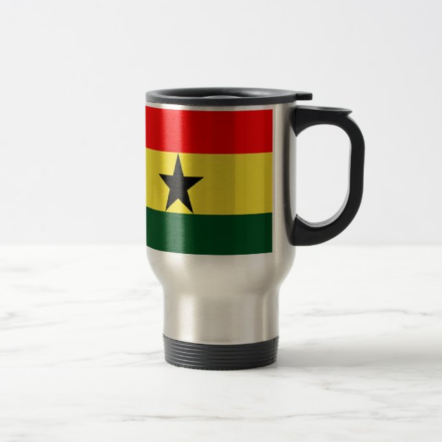 Ghana flagga resemugg (Höger)