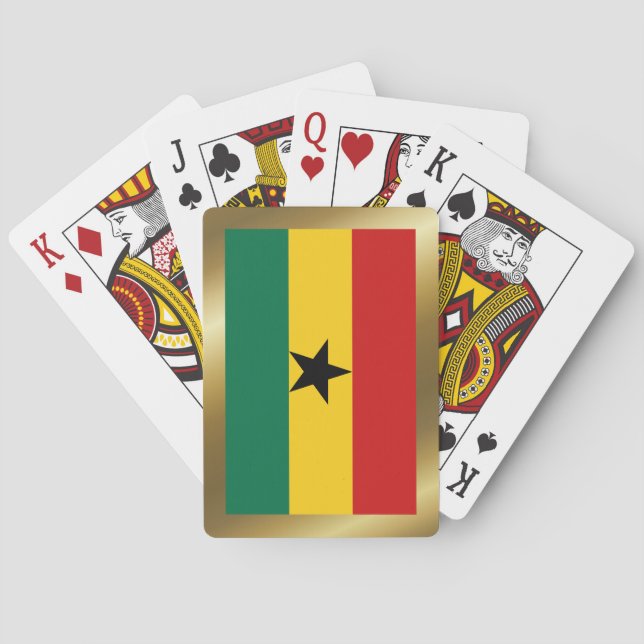 Ghana Flagga Spelkort (Baksidan)