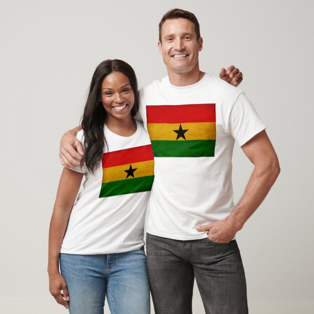 Ghana Flagga T-shirt (Unisex)
