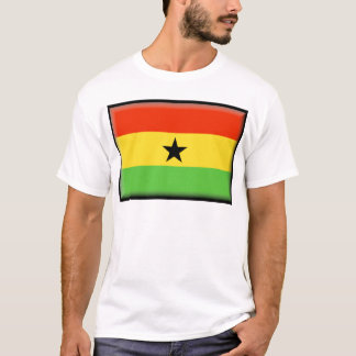 Ghana flagga t-shirt