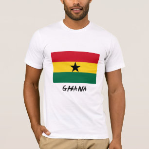 Ghana flagga t-shirt