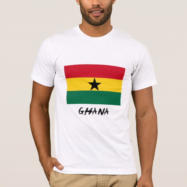 Ghana flagga t-shirt (Framsida)