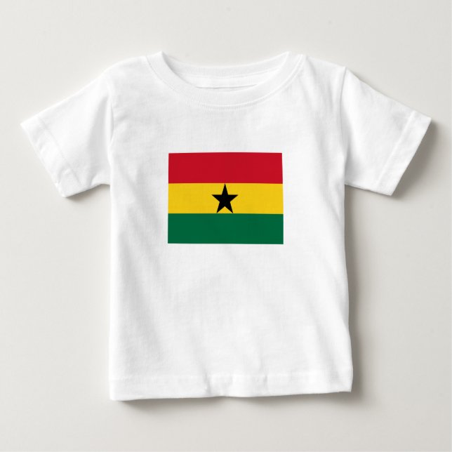Ghana Flagga T Shirt (Framsida)