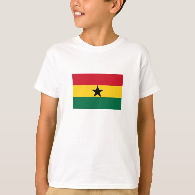 Ghana Flagga T Shirt (Framsida)