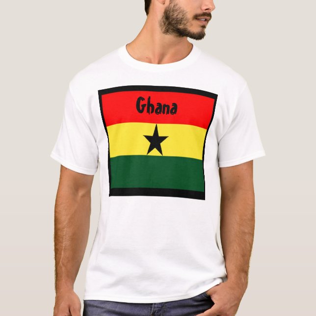 Ghana flagga t-shirts (Framsida)