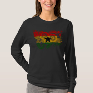 Ghana flagga tee