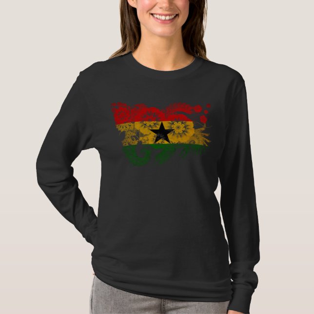 Ghana flagga tee (Framsida)