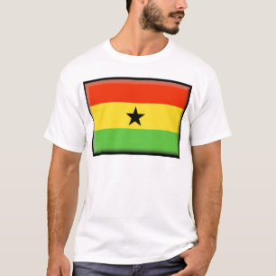Ghana flagga tee