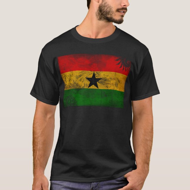 Ghana flagga tee shirt (Framsida)