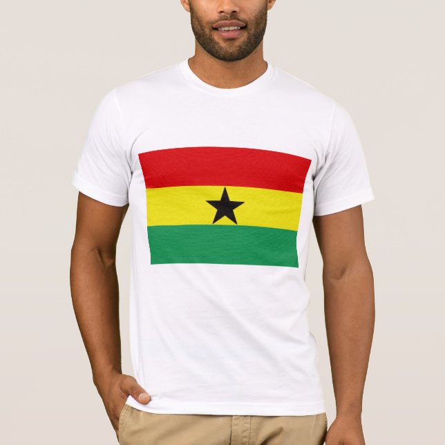 Ghana flagga tee shirt (Framsida)