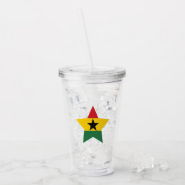 Ghana Flagga Tumbler Take Away Mugg