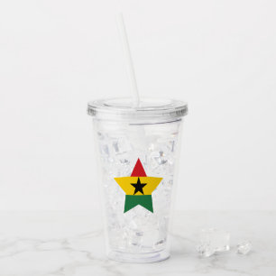 Ghana Flagga Tumbler Take Away Mugg