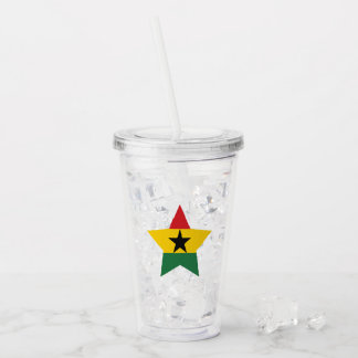 Ghana Flagga Tumbler Take Away Mugg