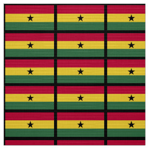 Ghana flagga tyg