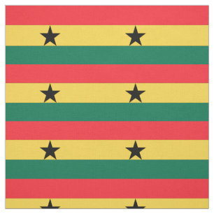 Ghana flagga tyg