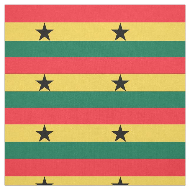 Ghana flagga tyg (Provkarta)