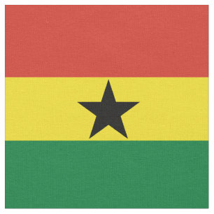 Ghana flagga tyg