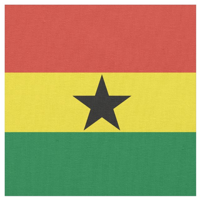 Ghana flagga tyg (Närbild)