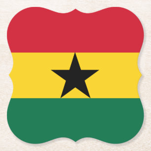 Ghana-Flagga Underlägg Papper