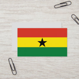 Ghana flagga visitkort