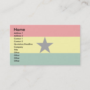Ghana-Flagga Visitkort