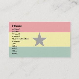 Ghana-Flagga Visitkort
