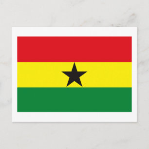 Ghana Flagga vykort