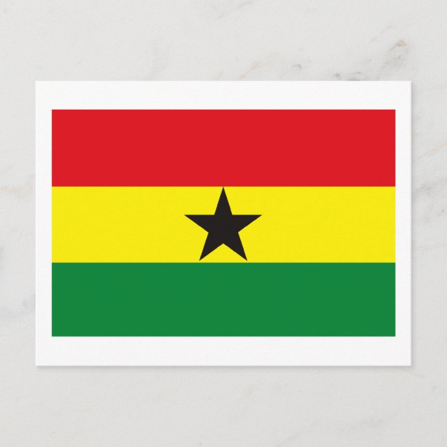 Ghana Flagga vykort (Framsida)