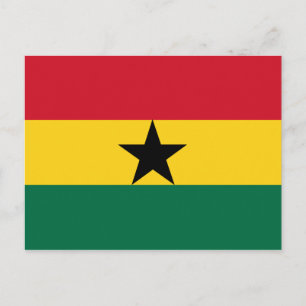 Ghana Flagga vykort