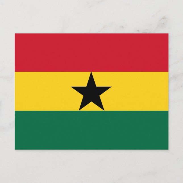 Ghana Flagga vykort (Framsida)