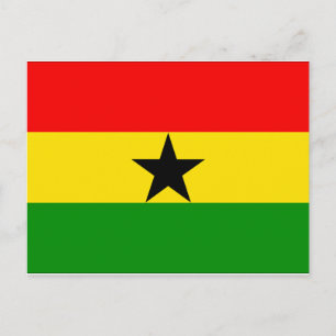 Ghana Flagga Vykort