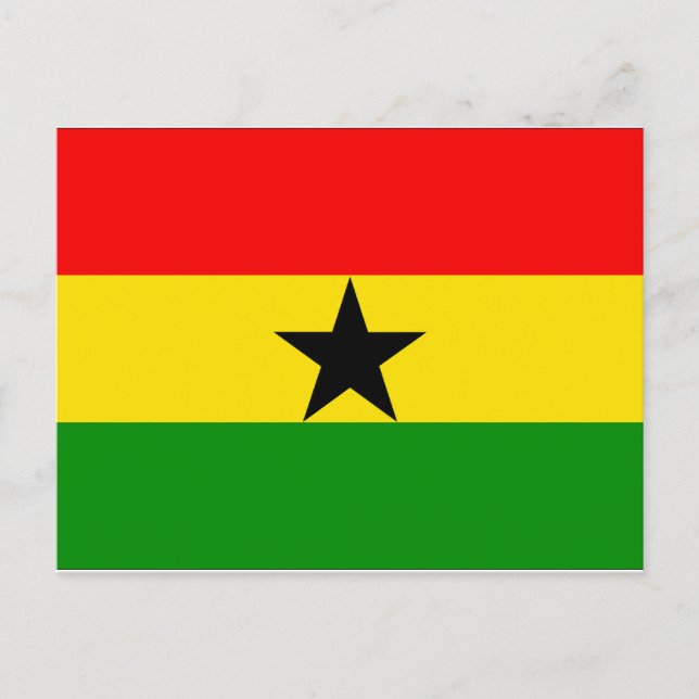 Ghana Flagga Vykort (Framsida)