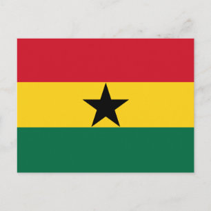Ghana Flagga vykort