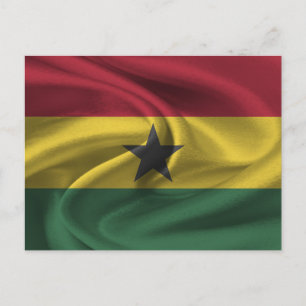 Ghana Flagga Vykort