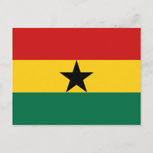 Ghana Flagga vykort