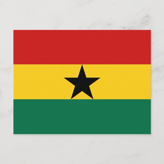 Ghana Flagga vykort (Framsida)