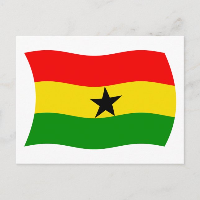 Ghana Flagga vykort (Framsida)