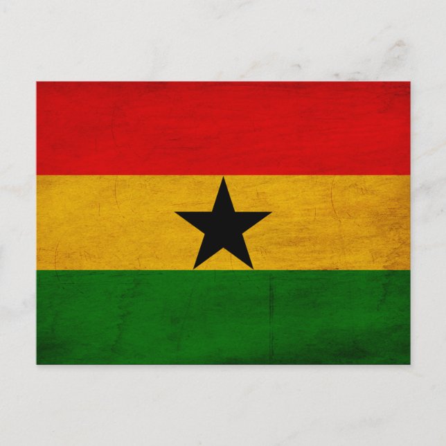 Ghana Flagga Vykort (Framsida)
