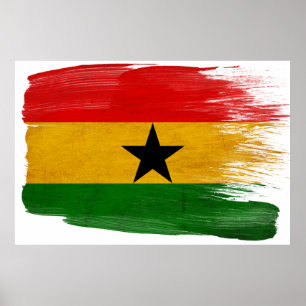 Ghana flaggaaffischer poster