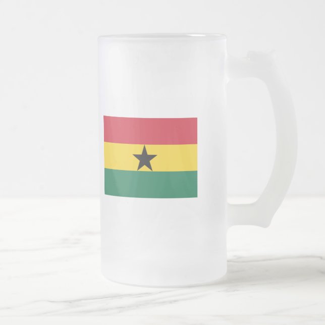 Ghana FLAGGAinternationell Frostat Ölglas (Höger)