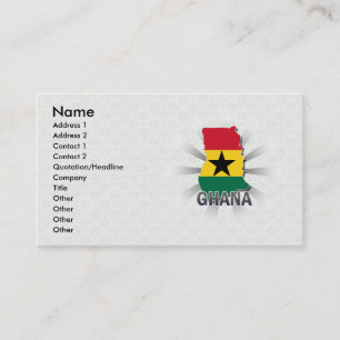 Ghana flaggakarta 2,0 visitkort