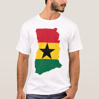 Ghana flaggakarta t-shirt