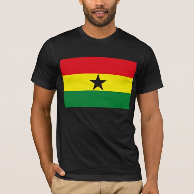 Ghana flaggaT-tröja Tee Shirt (Framsida)